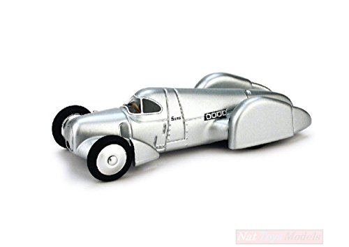 Scale Modell KOMPATIBEL MIT Auto Union REKORDWAGEN 1937 (320,267 Km/h) H.Stuck AUTOST. FI-Roma 1:43 BRUMM BM0108B von Brumm