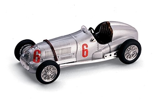Mercedes W 125 H.LANG 1937 N.6 2nd Italian Grand Prix (Labor) 1:43 Brumm Formel 1 Modell die Cast von Brumm