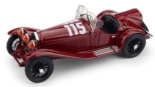 Modell auf der Skala, kompatibel mit Alfa Romeo 2300 N.115 mm 1932 Caraccciola-Bonini 1:43 BRUMM BM0078C von Brumm