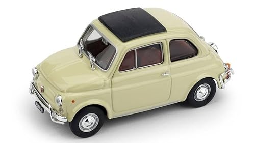 Modell in Scala, kompatibel mit Fiat 500 L 1968–72 CHIUS Avorio Antico 1:43 BRUMM BM0465–13 von Brumm