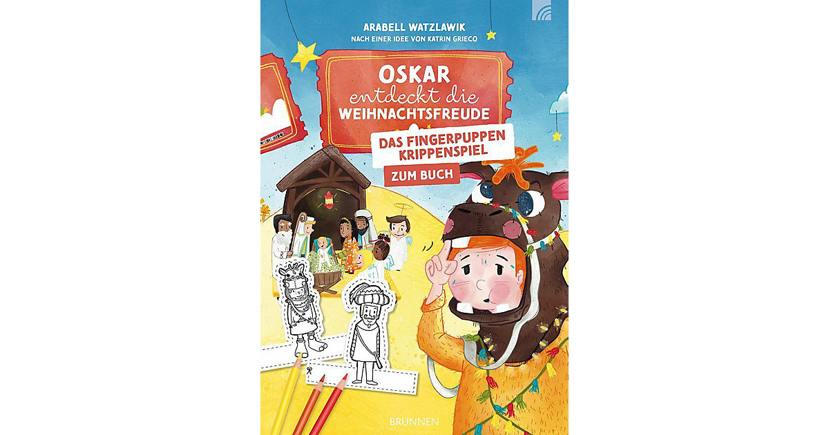 Buch - Fingerpuppen-Krippenspiel - Oskar entdeckt die Weihnachtsfreude Buch - Fingerpuppen-Krippenspiel - Oskar entdeckt die Weihnachtsfreude von Brunnen Verlag