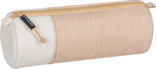 BRUNNEN Schlampermäppchen s'maepp M „Jute“ | weiß/Hellbraun von BRUNNEN