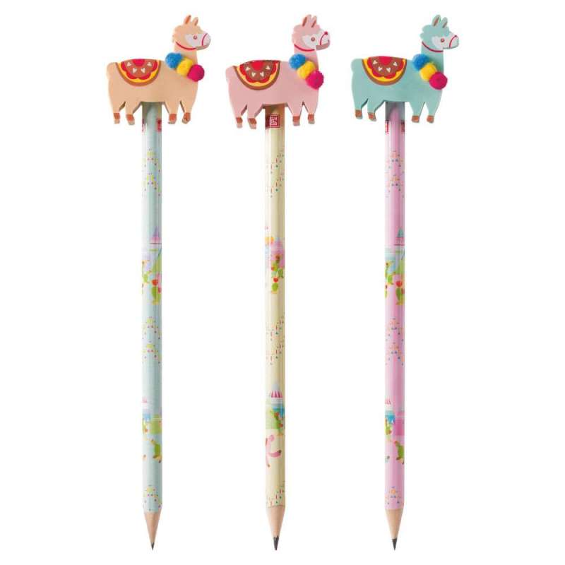 BRUNNEN Bleistift mit Radiergummi, Brunnen Designs Lama-Radiergummi BRUNNEN Bleistift mit Radiergummi, Brunnen Designs Lama-Radiergummi von Brunnen
