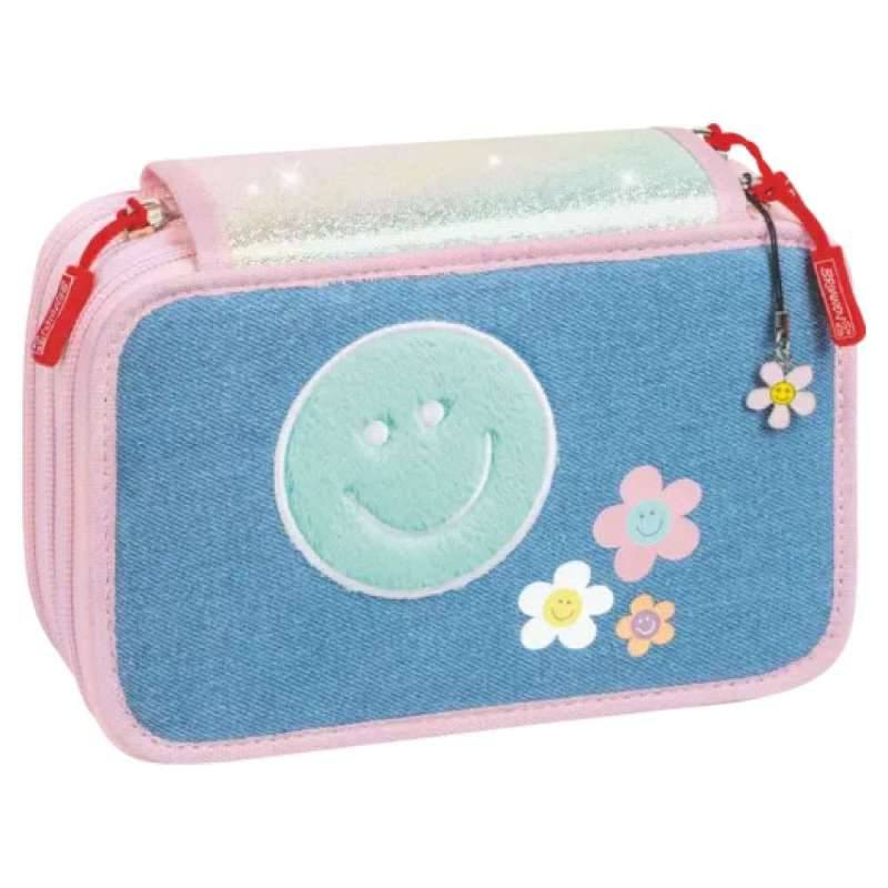 BRUNNEN Federmäppchen 3-Zip, Brunnen Designs Happy Hippie-Federmäppchen von Brunnen