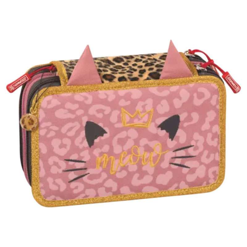 BRUNNEN Federmäppchen 3-Zip, Brunnen Designs Sweet Wild Cat-Federmäppchen BRUNNEN Federmäppchen 3-Zip, Brunnen Designs Sweet Wild Cat-Federmäppchen von Brunnen