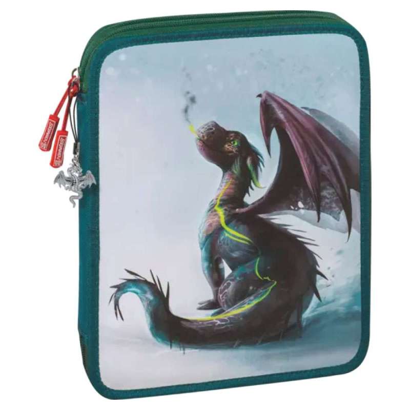 BRUNNEN Federmäppchen XXL 2-Zip, Brunnen Designs Drago-Federmäppchen BRUNNEN Federmäppchen XXL 2-Zip, Brunnen Designs Drago-Federmäppchen von Brunnen