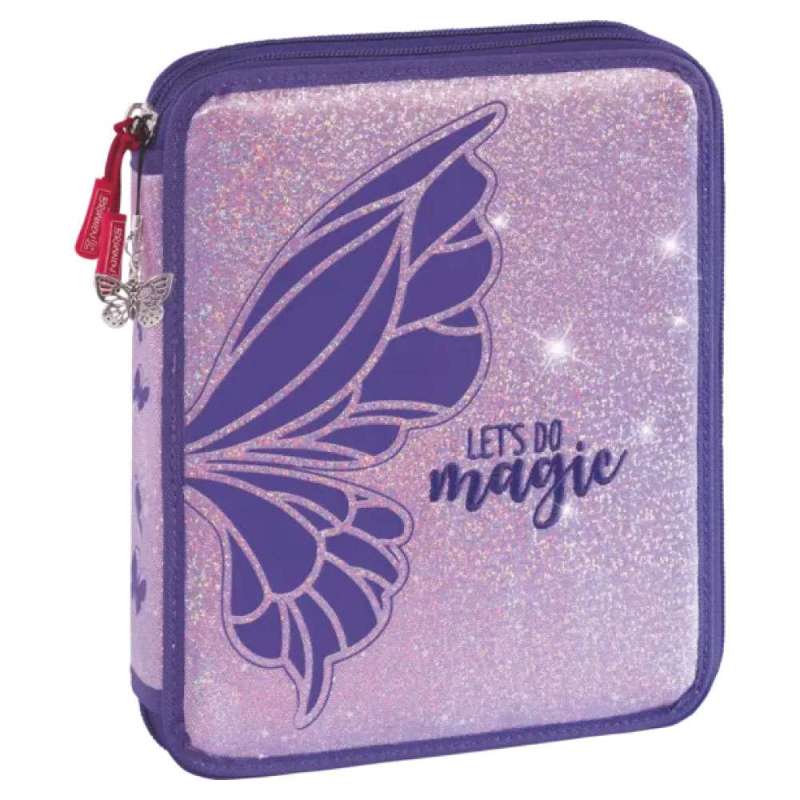BRUNNEN Federmäppchen XXL 2-Zip, Brunnen Designs Magic Butterfly-Federmäppchen BRUNNEN Federmäppchen XXL 2-Zip, Brunnen Designs Magic Butterfly-Federmäppchen von Brunnen