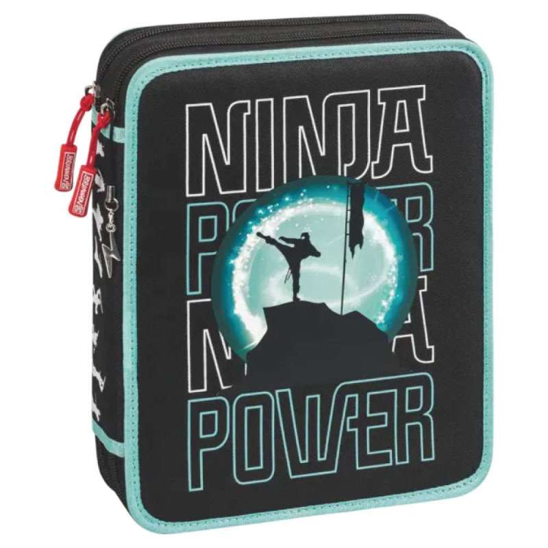 BRUNNEN Federmäppchen XXL 2-Zip, Brunnen Designs Ninja Power-Federmäppchen BRUNNEN Federmäppchen XXL 2-Zip, Brunnen Designs Ninja Power-Federmäppchen von Brunnen