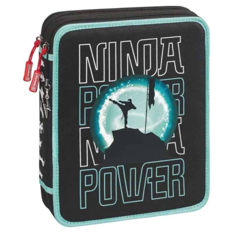 BRUNNEN Federmäppchen XXL 2-Zip, Brunnen Designs Ninja Power-Federmäppchen von Brunnen