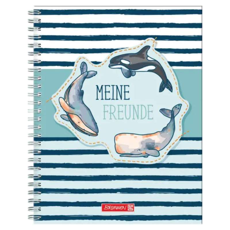 BRUNNEN Freundebuch, Brunnen Designs Happy-Ocean-Freundebuch von Brunnen