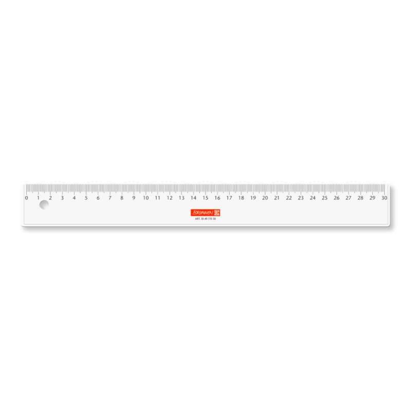 BRUNNEN Lineal glasklar, Länge (cm) 30 cm von Brunnen