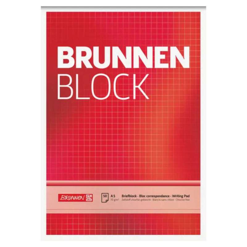BRUNNEN Schreibblock Schulblock, Ausführung Standard, Lineatur Lineatur 5 kariert, Format A5, Gelocht ungelocht BRUNNEN Schreibblock Schulblock, Ausführung Standard, Lineatur Lineatur 5 kariert, Format A5, Gelocht ungelocht von Brunnen