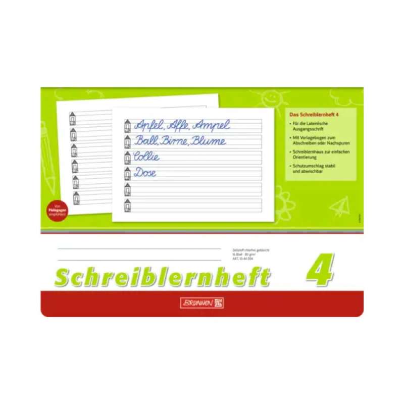 BRUNNEN Schreiblernheft, Ausführung quer, Lineatur Lineatur 4 liniert von Brunnen