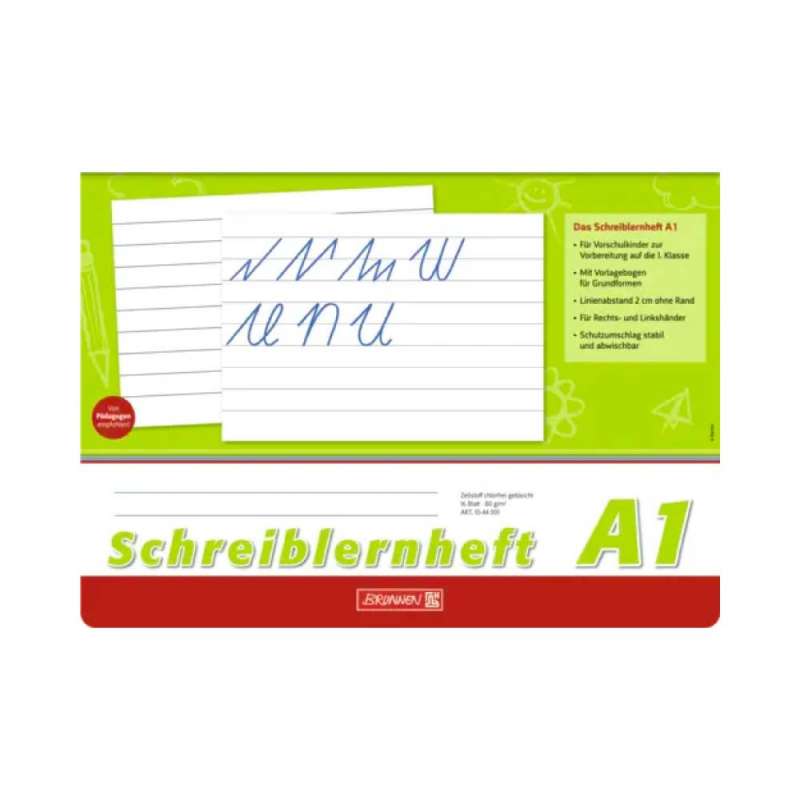 BRUNNEN Schreiblernheft, Ausführung quer, Lineatur Lineatur A1 liniert von Brunnen