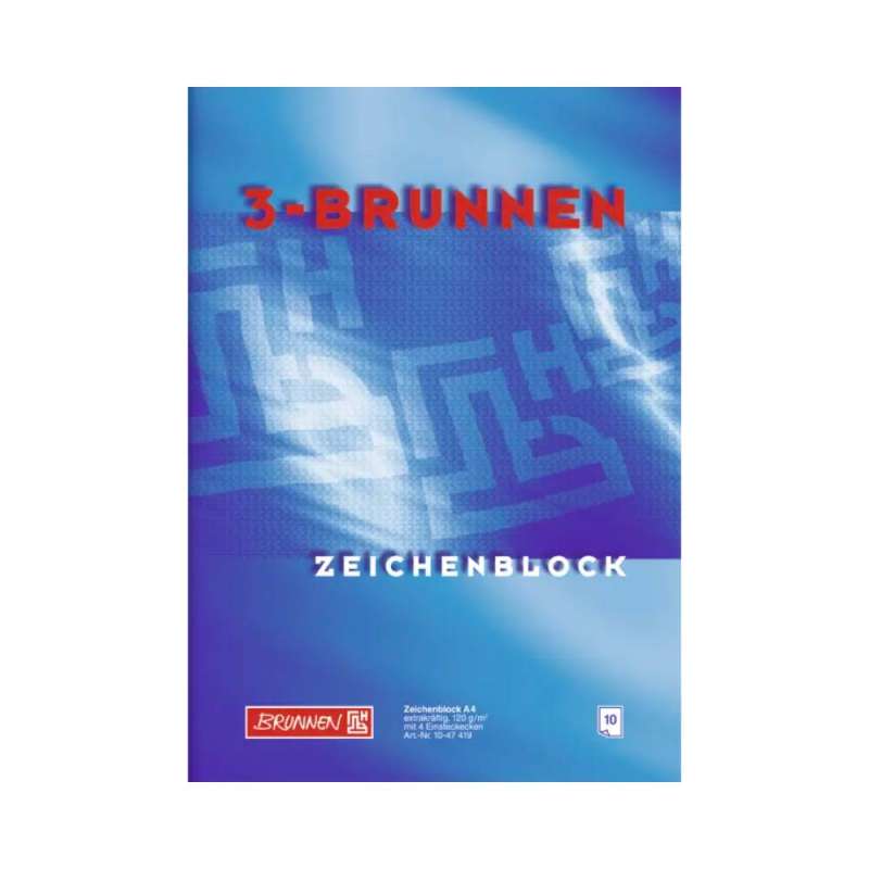 BRUNNEN Zeichenblock, Format A3, Blatt Anzahl 10 Blatt, Recycelt Nein von Brunnen