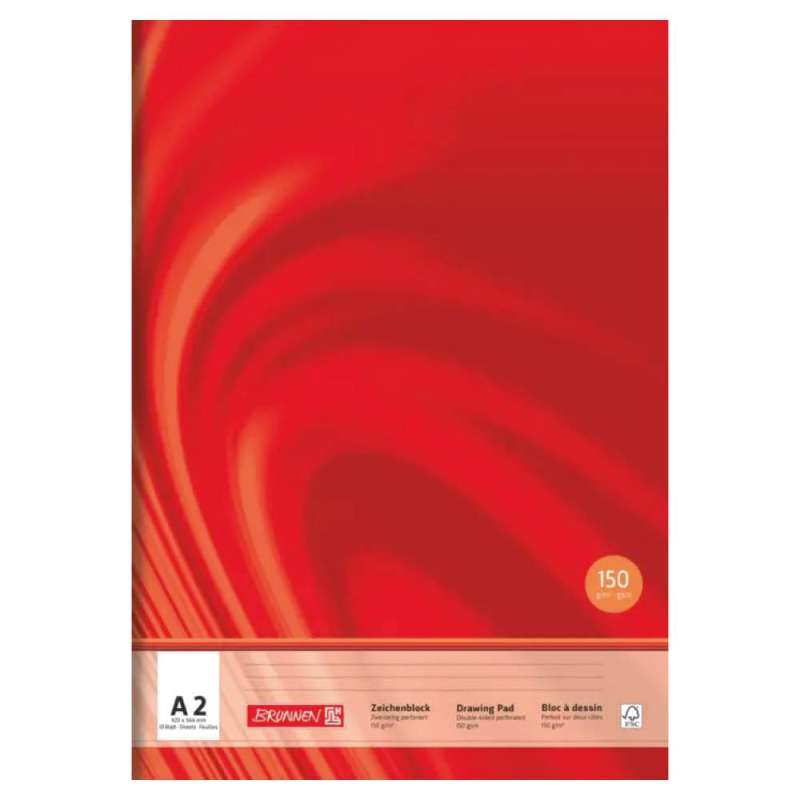 BRUNNEN Zeichenblock Vivendi, Format A2, Blatt Anzahl 10 Blatt, Farbe rot BRUNNEN Zeichenblock Vivendi, Format A2, Blatt Anzahl 10 Blatt, Farbe rot von Brunnen