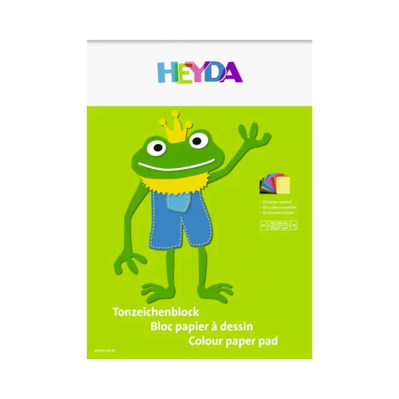 HEYDA Tonpapier - 100 % Recyclingpapier, Format A3, Blatt Anzahl 10 Blatt HEYDA Tonpapier - 100 % Recyclingpapier, Format A3, Blatt Anzahl 10 Blatt von Brunnen