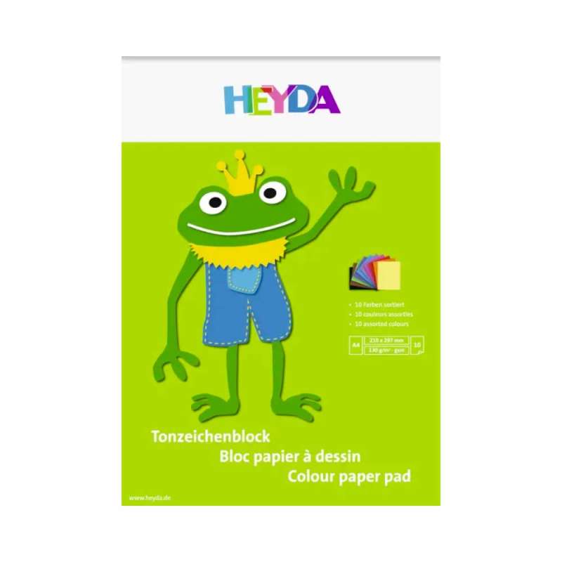 HEYDA Tonpapier - 100 % Recyclingpapier, Format A4, Blatt Anzahl 10 Blatt HEYDA Tonpapier - 100 % Recyclingpapier, Format A4, Blatt Anzahl 10 Blatt von Brunnen