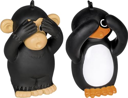 Knautschfigur „Affe und Pinguin“, schwarz Knautschfigur „Affe und Pinguin“, schwarz von BRUNNEN