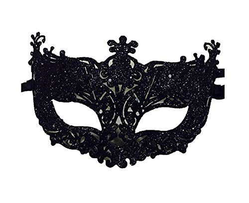 Brussels 08 Frauen Mode Maskerade Maske Glänzend Kunststoff Cosplay Kostüm Augenmaske Halbgesichtsmaske für Karneval Fasching Karneval Fasching Karneval Weihnachten Party Ball Abschlussball Halloween von Brussels