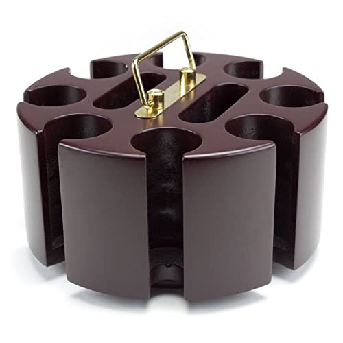 Rotierendes Pokerchip-Karussell, 200 Karussell, 8 Denomination Clay Chip Storage für Blackjack, Las Vegas Craps, Texas Hold'em und Omaha, plus Spielkartenhalter mit zwei Decken, Casino-Spiel und Rotierendes Pokerchip-Karussell, 200 Karussell, 8 Denomination Clay Chip Storage für Blackjack, Las Vegas Craps, Texas Hold'em und Omaha, plus Spielkartenhalter mit zwei Decken, Casino-Spiel und von Brybelly