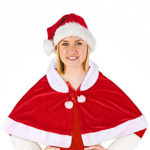 Bsbkoj Christmas Cape for Girls, Velvet Christmas Shawl, Girls Holiday Costume Cape, Soft Cosplay Hat for Christmas, Christmas Cape, Christmas Shawl, Holiday Costume Cape Bsbkoj Christmas Cape for Girls, Velvet Christmas Shawl, Girls Holiday Costume Cape, Soft Cosplay Hat for Christmas, Christmas Cape, Christmas Shawl, Holiday Costume Cape von Bsbkoj