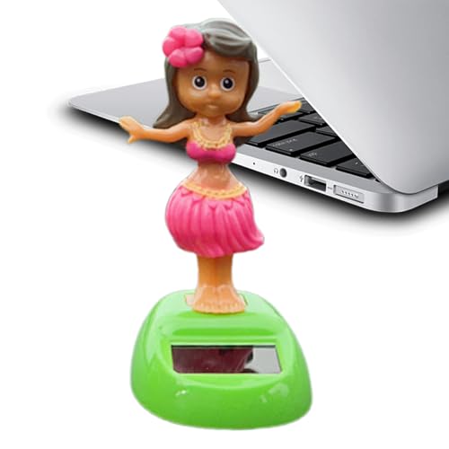 Bsbkoj Dashboard Deko,Schwingendes Mädchen Figur Mit Solarenergie - wasserdichte Tischdeko Für Innenbereich Feste Geburtstage Feiern von Bsbkoj