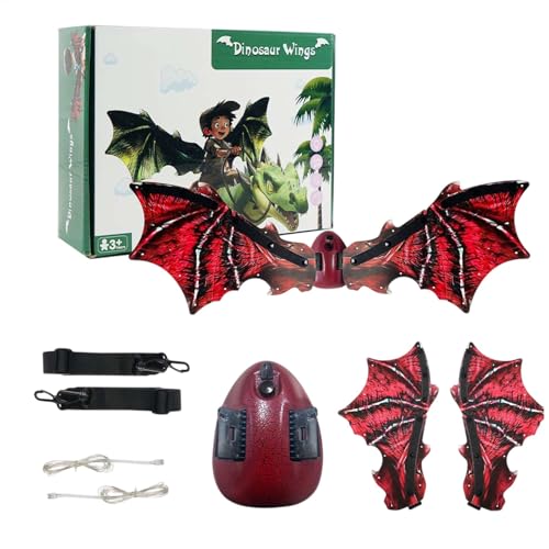 Bsbkoj Dragon Wings Kids, Electric LED Light Up Dinosaur Costume, Toddler Dress Up with Music, Adjustable Portable Compact Versatile Ideal for Boys Girls, Size 11.81x8.66x3.94 inches Bsbkoj Dragon Wings Kids, Electric LED Light Up Dinosaur Costume, Toddler Dress Up with Music, Adjustable Portable Compact Versatile Ideal for Boys Girls, Size 11.81x8.66x3.94 inches von Bsbkoj