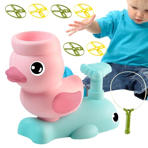Bsbkoj Duck Flying Disc Launching Toys, Colorful Outdoor Game Kids, Portable Yard Activity for Fine Motor Skills Development, Fun for Boys and Girls (11.02x8.46x4.33 inches) von Bsbkoj