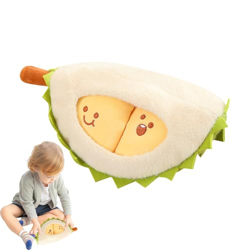 Bsbkoj Durian Plush, Decompressing Durian Toy, Creative Detachable Peeling Fruit Soft Pillow, Perfect Relaxation and Fun Relaxing Creative Ideal for Kids and Adults von Bsbkoj