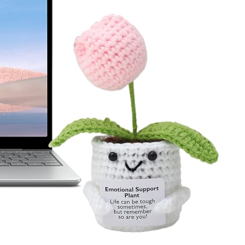 Bsbkoj Inspirierende Häkelblumenpuppe, leichte gestrickte positive Pflanzen-Geschenke, erhebende Unterstützung, Plüsch für Frauen und Männer, dekorative motivierende Garnpuppe, 13 cm Bsbkoj Inspirierende Häkelblumenpuppe, leichte gestrickte positive Pflanzen-Geschenke, erhebende Unterstützung, Plüsch für Frauen und Männer, dekorative motivierende Garnpuppe, 13 cm von Bsbkoj