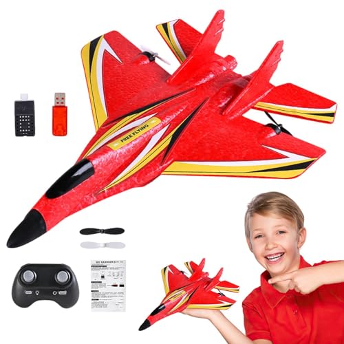 Bsbkoj RC Planes for Kids, LED Light RC Airplane, Educational Outdoor RC Aircraft, Waterproof RC Flying Toy, Beginner RC Airplane, 2.4GHz Remote Control Plane, Durable RC Airplane Toy, Lightweight RC von Bsbkoj