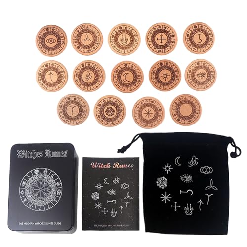 Bsbkoj Runes Set - 14 Stück 3,94 Zoll Holzschnitt Holz Runen -Wahrsagerei Set für Meditation, Lernen, Traumforschung, Reisen, Geburtstage, Familienversammlungen und spirituelle Praktiken Bsbkoj Runes Set - 14 Stück 3,94 Zoll Holzschnitt Holz Runen -Wahrsagerei Set für Meditation, Lernen, Traumforschung, Reisen, Geburtstage, Familienversammlungen und spirituelle Praktiken von Bsbkoj