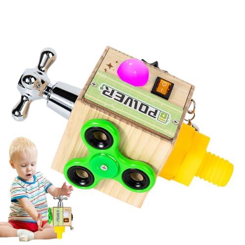 Bsbkoj Sensorisches Board aus , LED-Aktivitätskarte – sensorischer Lernrat aus – batteriebetriebenes Spielzeug, interaktive Lernhilfe zur Verbesserung der Augenhändekoordination von Bsbkoj