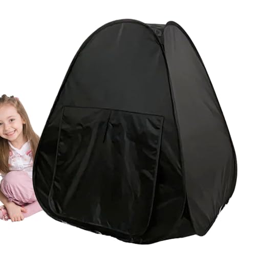 Camping Tent, Children's Plays Tent, Calm Down Corner Hideaway, Sensory Equipment Peaceful Retreat Relaxation, 35.43 Inches for Indoor and Outdoor Use, Black Camping Tent, Children's Plays Tent, Calm Down Corner Hideaway, Sensory Equipment Peaceful Retreat Relaxation, 35.43 Inches for Indoor and Outdoor Use, Black von Bsbkoj