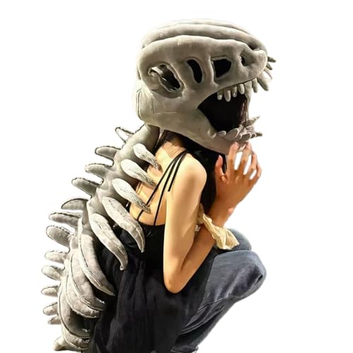 Dinosaurier -Skelett -Kopfbedeckung, Kopfbedeckung Des Dinosaurier -Knochens, Cosplay -Kopfbedeckungszubehör, Leichte Komfortable Passform, Realistische Details Für Fotografie, Maskerade, Karneval Dinosaurier -Skelett -Kopfbedeckung, Kopfbedeckung Des Dinosaurier -Knochens, Cosplay -Kopfbedeckungszubehör, Leichte Komfortable Passform, Realistische Details Für Fotografie, Maskerade, Karneval von Bsbkoj