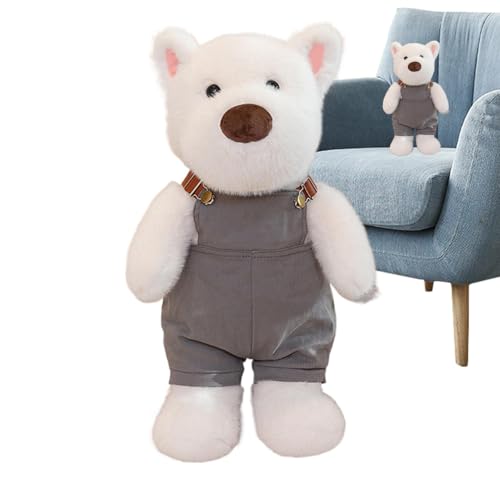 Dog Stuffed Tier-Puppe, weich, Plüsch, 40,6 cm, niedlich, Cartoon-Welpenspielzeug, Huggable Pillow, West Highland Terrier Plüsch (29 cm), Kinder, Erwachsene, Bedroom Decor von Bsbkoj