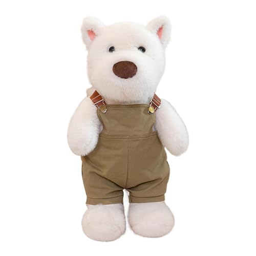 Dog Stuffed Tier-Puppe, weich, Plüsch, 40,6 cm, niedlich, Cartoon-Welpenspielzeug, Huggable Pillow, West Highland Terrier Plüsch (29 cm), Kinder, Erwachsene, Bedroom Decor von Bsbkoj