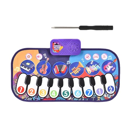 Floor Piano Mat, Interactive Cartoon Touch Play Dancing Mat, Educational Sounds Blanket, Musical Instrument Carpet, for Boys and Girls, (7.09x5.91x1.97 inches), Fun and Learning von Bsbkoj