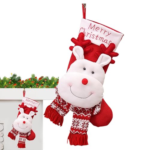 Knitted Christmas Stockings for Family, Perfect Decorations for Christmas, Large Soft Stockings for Fireplace, Elastic Candy Bags for Christmas Tree, Perfect Holiday Decor for Home Knitted Christmas Stockings for Family, Perfect Decorations for Christmas, Large Soft Stockings for Fireplace, Elastic Candy Bags for Christmas Tree, Perfect Holiday Decor for Home von Bsbkoj