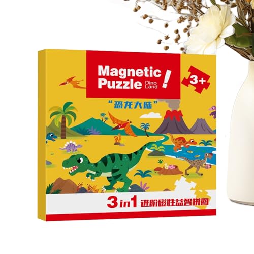 Magnetisches Puzzle - -Magnetjigsaw Für Frühes Lernen, Tragbares Reisespielzeug Mit Eltern -Kind -Interaktionsfunktion, Bildungsspiel Für 2-6 Jahre Alte Mädchen Kinder, Farbenfrohe von Bsbkoj