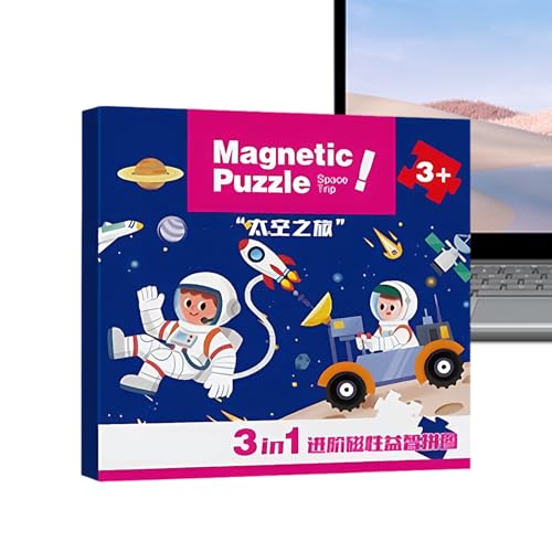 Magnetisches Puzzle - -Magnetjigsaw Für Frühes Lernen, Tragbares Reisespielzeug Mit Eltern -Kind -Interaktionsfunktion, Bildungsspiel Für 2-6 Jahre Alte Mädchen Kinder, Farbenfrohe von Bsbkoj