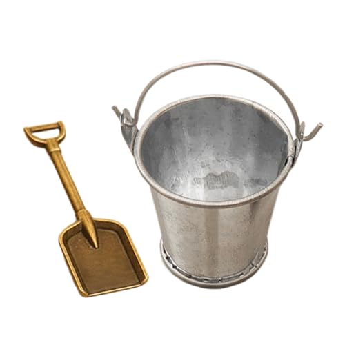 Miniature Garden Tools, 2X Doll House Accessories Set, Small Realistic Bucket Ornament, Portable Compact Versatile Ideal for Decoration, Kids Play, Home or School Use Miniature Garden Tools, 2X Doll House Accessories Set, Small Realistic Bucket Ornament, Portable Compact Versatile Ideal for Decoration, Kids Play, Home or School Use von Bsbkoj