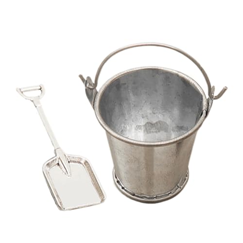 Miniature Garden Tools, 2X Doll House Accessories Set, Small Realistic Bucket Ornament, Portable Compact Versatile Ideal for Decoration, Kids Play, Home or School Use Miniature Garden Tools, 2X Doll House Accessories Set, Small Realistic Bucket Ornament, Portable Compact Versatile Ideal for Decoration, Kids Play, Home or School Use von Bsbkoj