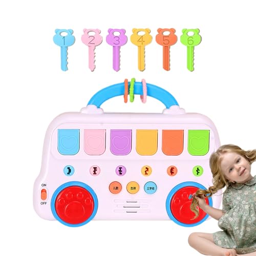 Popping Tierspielzeug, interaktives Musical Learning Color Sorting Toys, Entzückendes frühes Lernspielzeug mit Sound und Lichtern für Baby Mädchen, Kinder, Rot, Blau Popping Tierspielzeug, interaktives Musical Learning Color Sorting Toys, Entzückendes frühes Lernspielzeug mit Sound und Lichtern für Baby Mädchen, Kinder, Rot, Blau von Bsbkoj