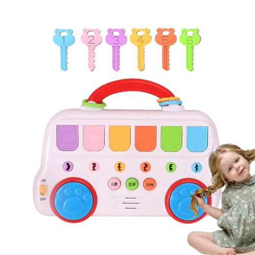 Popping Tierspielzeug, interaktives Musical Learning Color Sorting Toys, Entzückendes frühes Lernspielzeug mit Sound und Lichtern für Baby Mädchen, Kinder, Rot, Blau Popping Tierspielzeug, interaktives Musical Learning Color Sorting Toys, Entzückendes frühes Lernspielzeug mit Sound und Lichtern für Baby Mädchen, Kinder, Rot, Blau von Bsbkoj