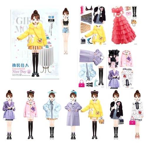 Princess Dress Up Sticker Book, Magnetic Princess Dress Up Doll, Paper Doll Dress Up Book, Dress Up Magnetic Doll for Kids, Toddler Magnetic Doll Book, Girls Dress Up Play Set for Kids Princess Dress Up Sticker Book, Magnetic Princess Dress Up Doll, Paper Doll Dress Up Book, Dress Up Magnetic Doll for Kids, Toddler Magnetic Doll Book, Girls Dress Up Play Set for Kids von Bsbkoj