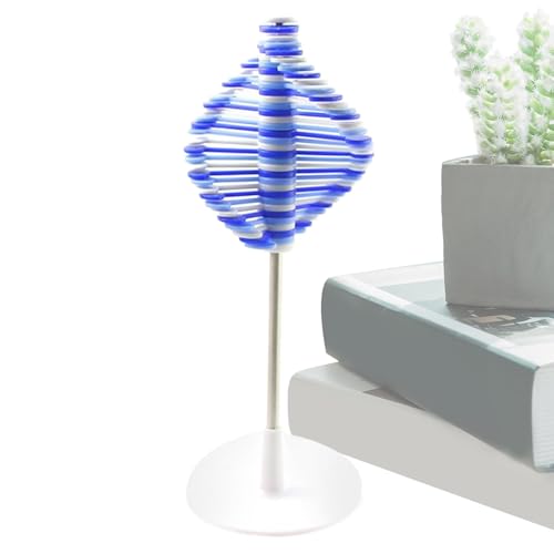 Spin Lollipop Toy, Dekoratives Schreibtischmodell 24 x 9 cm, Lernspielzeug Stress Relief Fidget, Desktop Ornament für Kinder, Erwachsene, dekorativ, Touch to Any Room von Bsbkoj