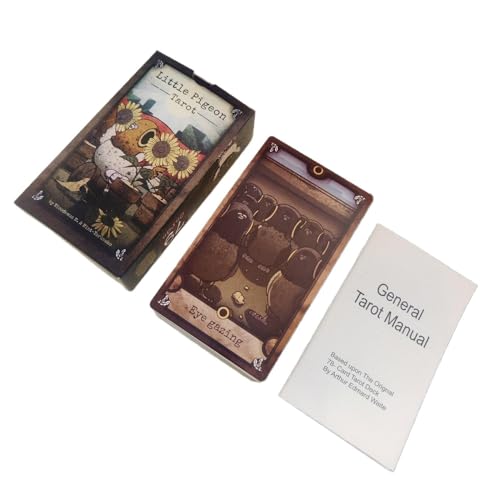 Taube, Tarot Cards, Mystical Tarot Deck Board Game, 4,8 x 2,83 x 1,34 Zoll, entzückende Wahrsagen, Tabletop Playing Karten für Damen, Unterhaltung, Spirituelles Desktop Spielzeug Taube, Tarot Cards, Mystical Tarot Deck Board Game, 4,8 x 2,83 x 1,34 Zoll, entzückende Wahrsagen, Tabletop Playing Karten für Damen, Unterhaltung, Spirituelles Desktop Spielzeug von Bsbkoj