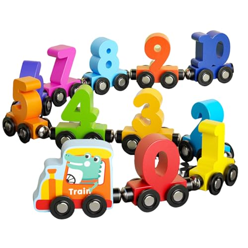 Wooden Train Set, Lernspielzeug, 1,97 x 2,36 x 0,47 Zoll, bunt, interaktiv, Early Learning Playset, Fine Motor Skill Development for Boys and Girls Aged 1–3 Wooden Train Set, Lernspielzeug, 1,97 x 2,36 x 0,47 Zoll, bunt, interaktiv, Early Learning Playset, Fine Motor Skill Development for Boys and Girls Aged 1–3 von Bsbkoj